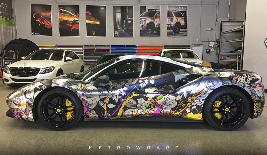  Ferrari 488 GTB Chrome Couture by Metro Wrapz 2016 года  (фото 3 из 15)